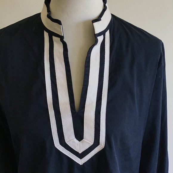 Stretch Blue Button Down Top Shirt Small - Picture 5 of 7